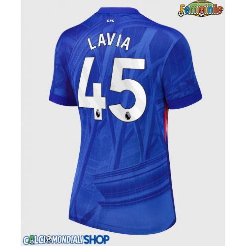 Maglie da calcio Chelsea Romeo Lavia #45 Prima Maglia Femminile 2025-26 Manica Corta